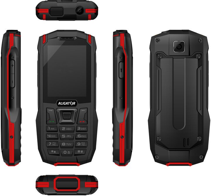 ALIGATOR K50 eXtremo (4G/LTE) černo-červený