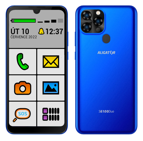 ALIGATOR S6100 SENIOR modrý