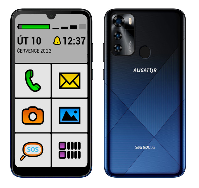 ALIGATOR S6550 SENIOR modrý