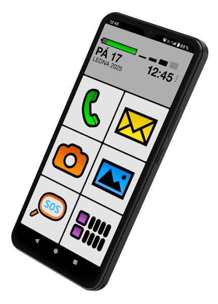 ALIGATOR S6600 Senior 4+64GB čierna