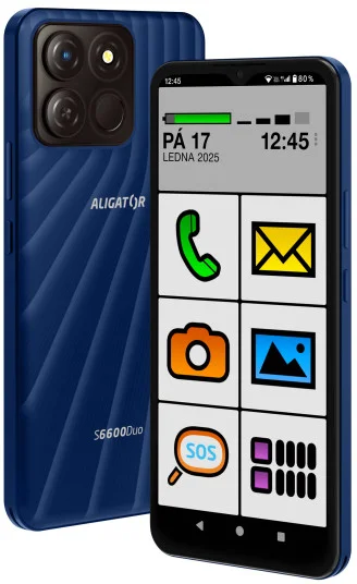 ALIGATOR S6600 Senior 4+64GB modrá