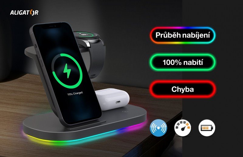 Aligator Smart Station S 15W, černá