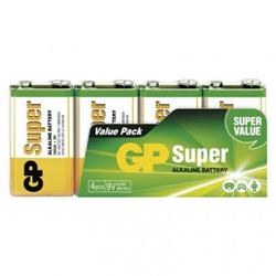 Alkalická batéria GP Super 9V (6LF22) 4Ks