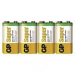 Alkalická baterie GP Super 9V (6LF22) 4Ks