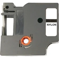 Allprint pre DYMO 18490, 12 mm x 3,5 m, čierna tlač / žltý podklad, RHINO, nylon, pružný