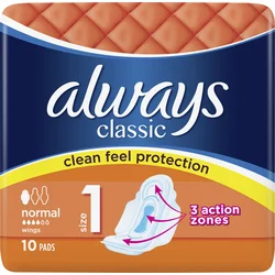 Always vložky Classic normal 10 ks