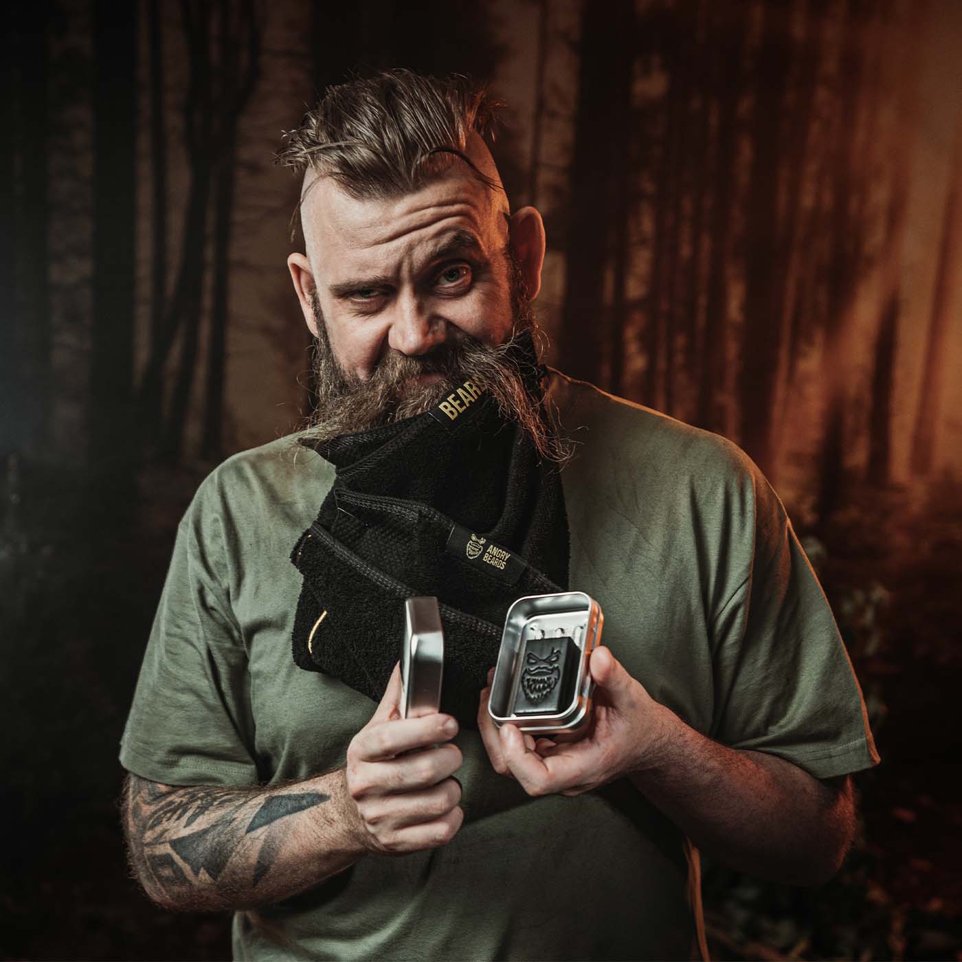 Angry Beards Mýdlo na vousy Wesley Wood 50 g