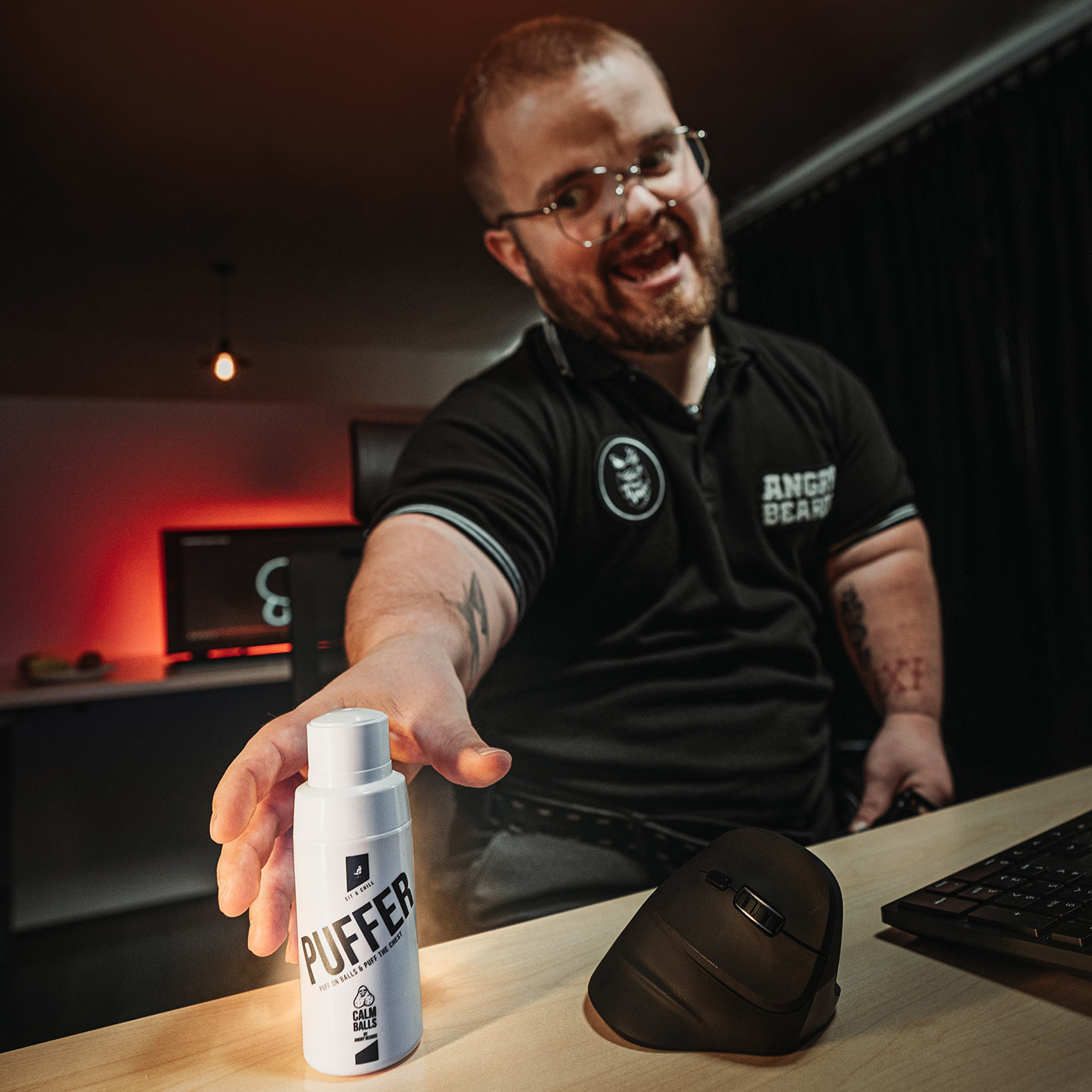 Angry Beards Pudr na kule Puffer, Sit & Chill 57 g
