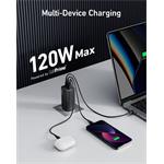 Anker 737 GaN III 3-portová 120W nabíjačka 2xUSB-C (100W) + 1xUSB-A (22,5W)