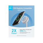 Anker MagGo A25X1 15W bezdrôtový nabíjací stojan biely