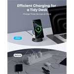 Anker MagGo B25M4 15W bezdrôtová nabíjačka čierna