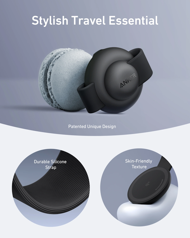 Anker MagGo B25M8 15W bezdrôtová nabíjačka čierna