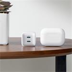 Anker PowerPort III 40W, 2xUSB-C, biely