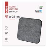 Anténa pokojová EM-HF20, 0–25 km, DVB-T2, DAB, filtr LTE/4G/5G