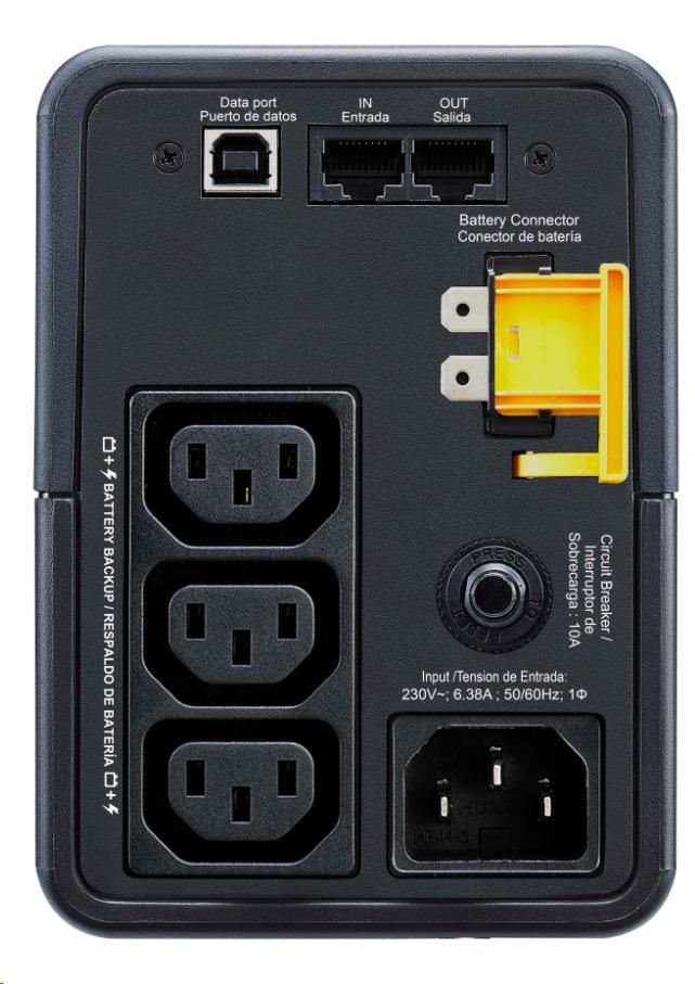 APC Back-UPS 500 VA, 230 V, AVR (IEC)