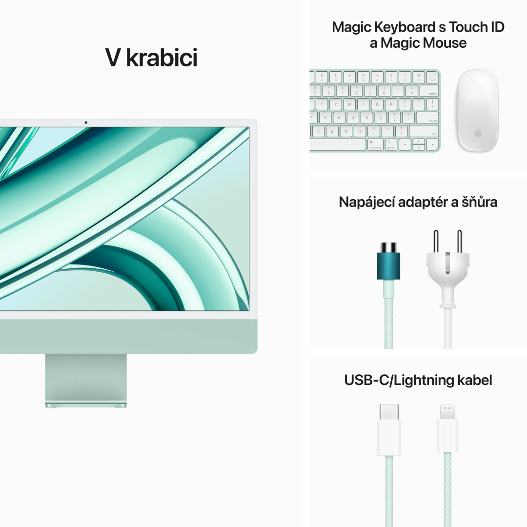 Apple iMac 24" M3 CZ Green (MQRJ3CZ/A)