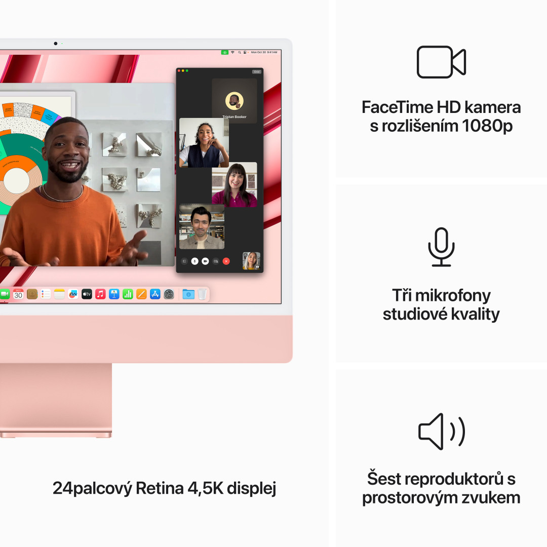 Apple iMac 24" M3 CZ Pink (MQRU3CZ/A)