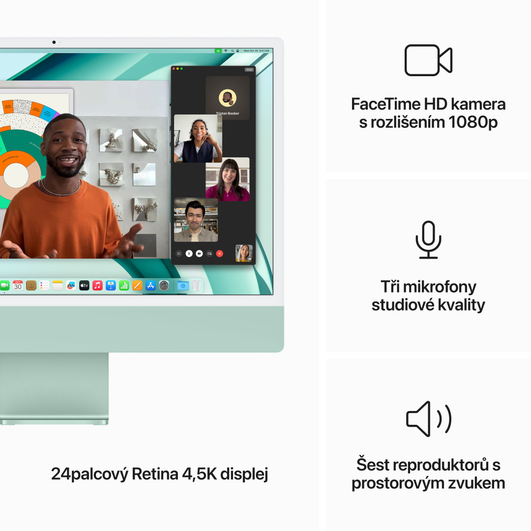 Apple iMac 24" M3 CZ Zelený (MQRJ3CZ/A)