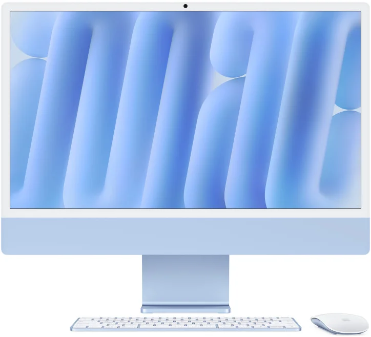 Apple iMac 24" M4 chip 8core CPU/8core GPU,16GB,256GB SSD,Blue