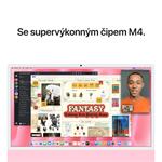 Apple iMac 24" M4 čip 10jadrový CPU/10jadrový GPU,16 GB,256 GB SSD,Ružový