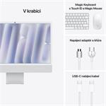 Apple iMac 24" M4 čip 10jadrový CPU/10jadrový GPU,16 GB,512 GB SSD,Strieborný