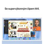 Apple iMac 24" M4 čip 10jadrový CPU/10jadrový GPU,24 GB,512 GB SSD,Modrý