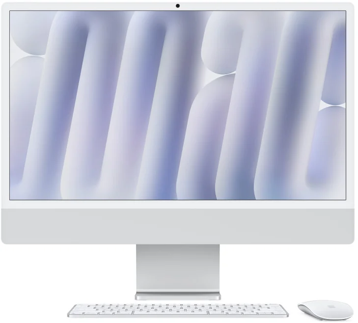 Apple iMac 24" M4 čip 10jadrový CPU/10jadrový GPU,24 GB,512 GB SSD,Strieborný