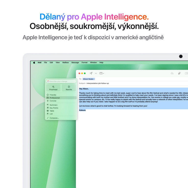 Apple iMac 24" M4 čip 10jadrový CPU/10jadrový GPU,24 GB,512 GB SSD,Zelený