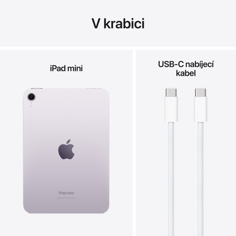 Apple iPad mini Wi-Fi 128 GB - Fialový (2024)
