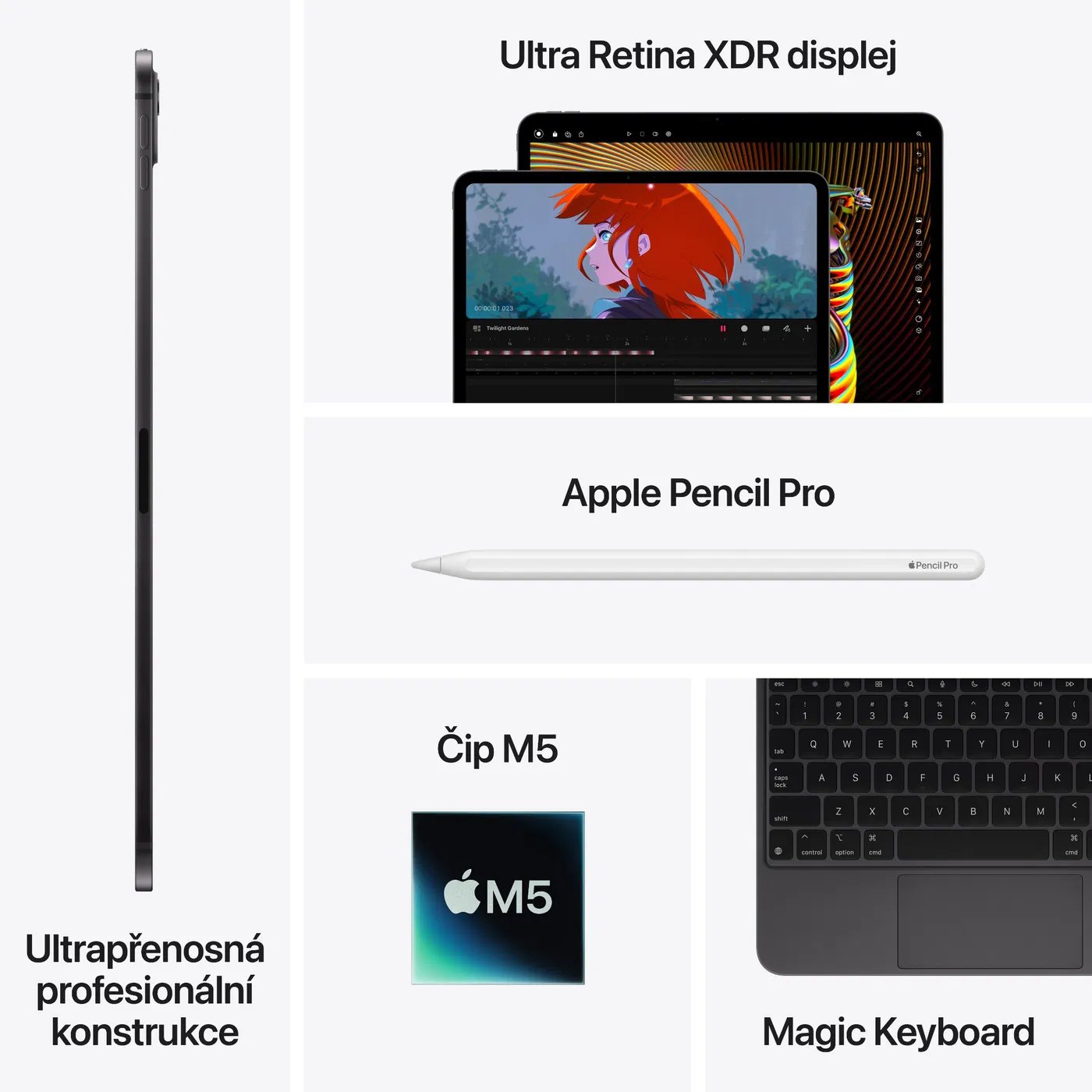 Apple iPad Pro M5 11" Wi-Fi 256 GB, strieborný