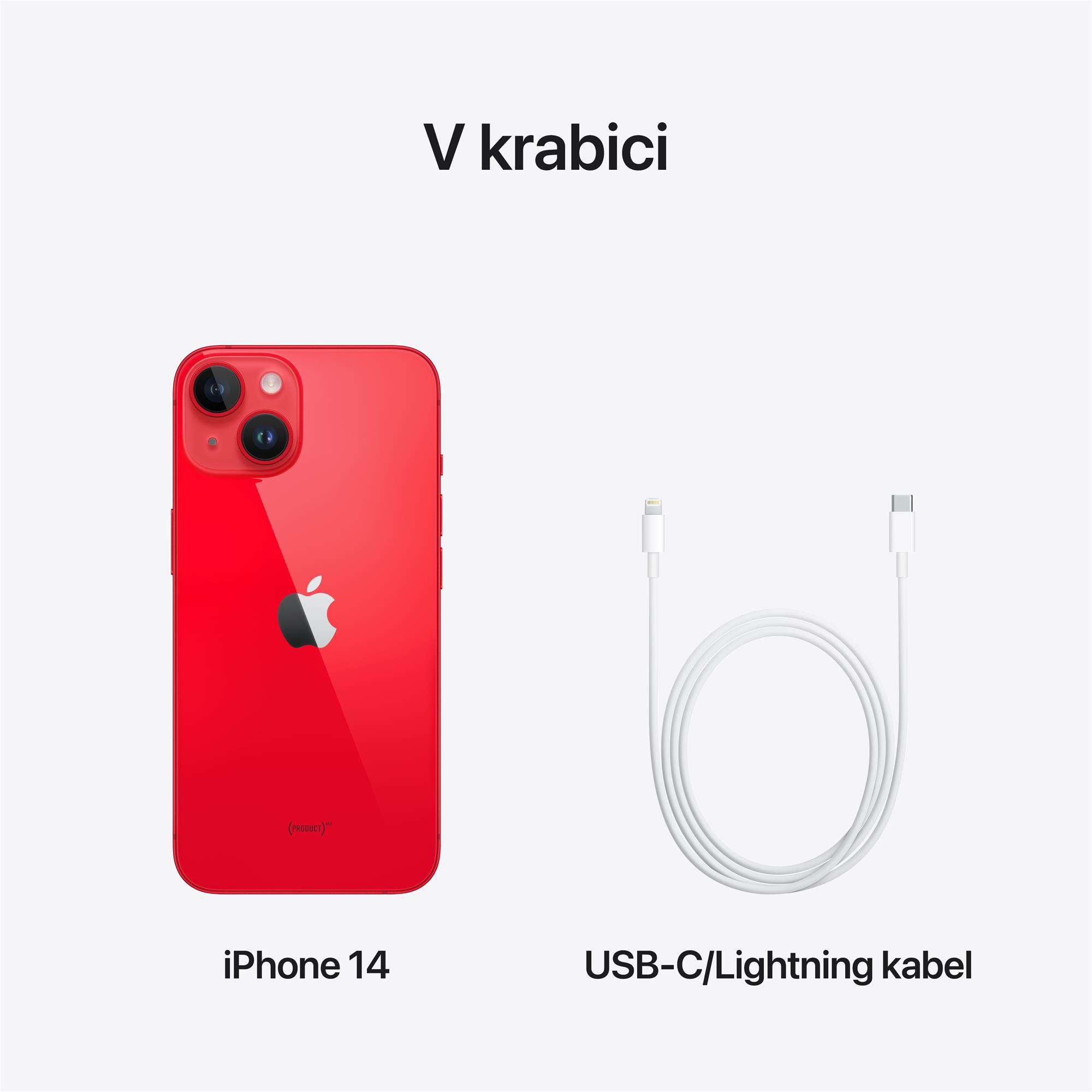 APPLE iPhone 14 128 GB produkt ČERVENÝ (mpva3yc/a)