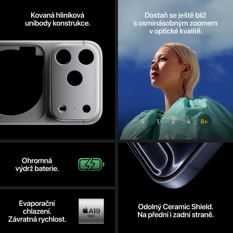 Apple iPhone 17 Pro 256GB temně modrá