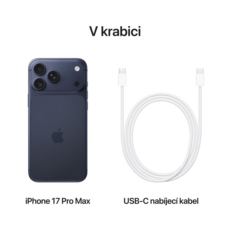 Apple iPhone 17 Pro Max 512GB temně modrá