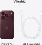 Apple iPhone 18 Pro 1TB burgundsky červená
