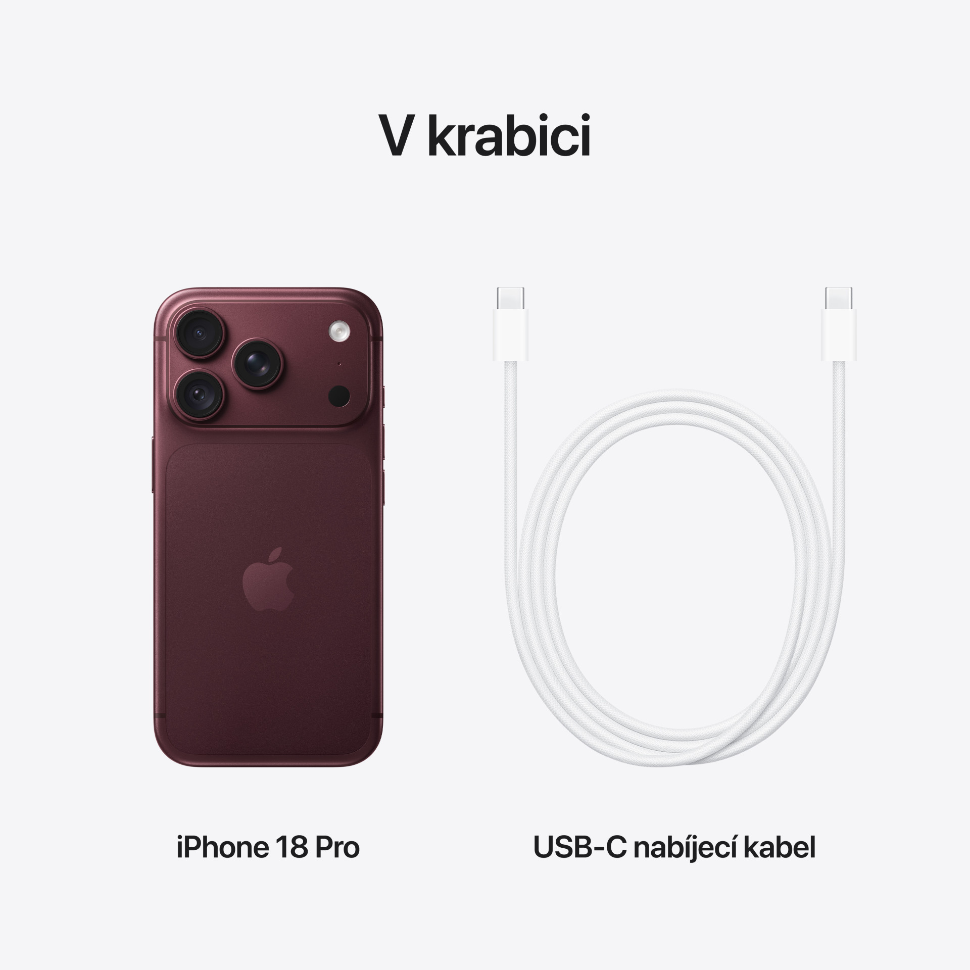 Apple iPhone 18 Pro 256 GB v bordovo červenej farbe