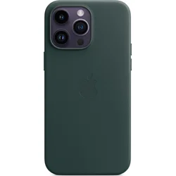 Apple iPhone kožený kryt s MagSafe na iPhone 14 Pro Max, piniově zelený