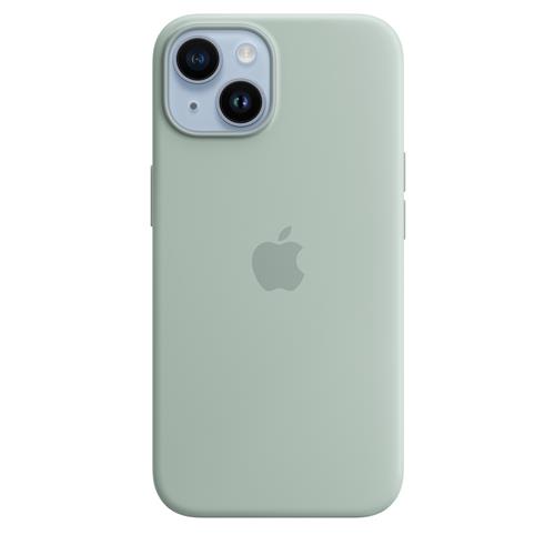 Apple iPhone silikonový kryt s MagSafe na iPhone 14, dužnatkově modrý