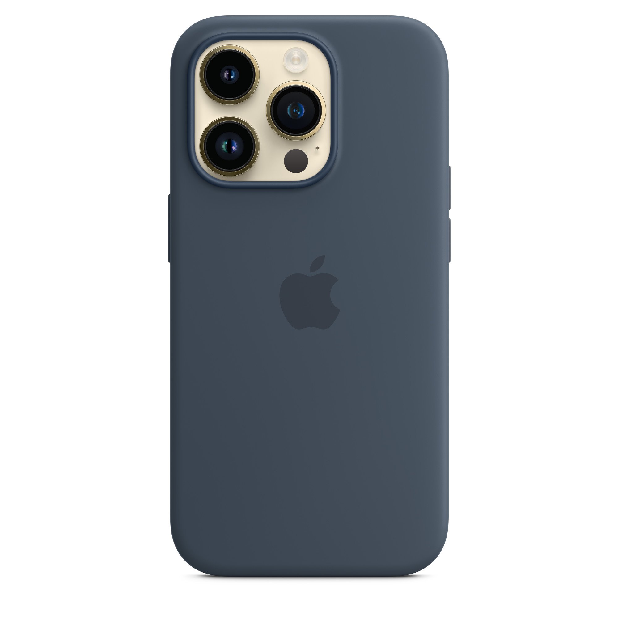 Apple iPhone silikonový kryt s MagSafe na iPhone 14 Pro, bouřkově modrý