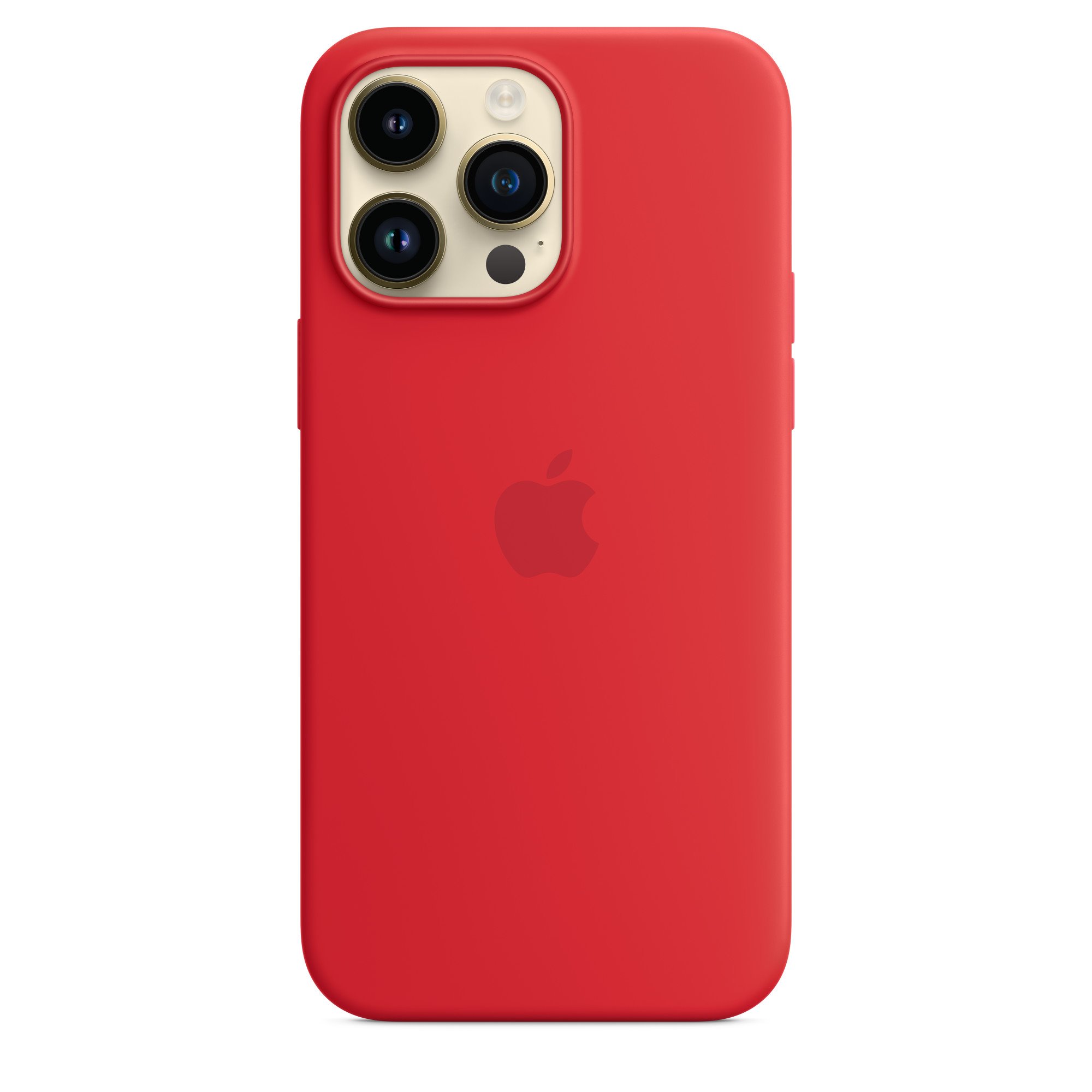 Apple iPhone silikonový kryt s MagSafe na iPhone 14 Pro Max, červený