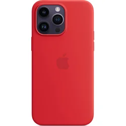 Apple iPhone silikonový kryt s MagSafe na iPhone 14 Pro Max, červený