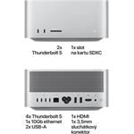Apple Mac Studio, čip M5 Ultra, 30-jadrový procesor, 64-jadrový grafický procesor, 96 GB, 1 TB