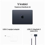 Apple MacBook Air 13'',M3 8-jadrový CPU/8-jadrový GPU,256 GB,8 GB,Polnoc (mrxv3cz/a)