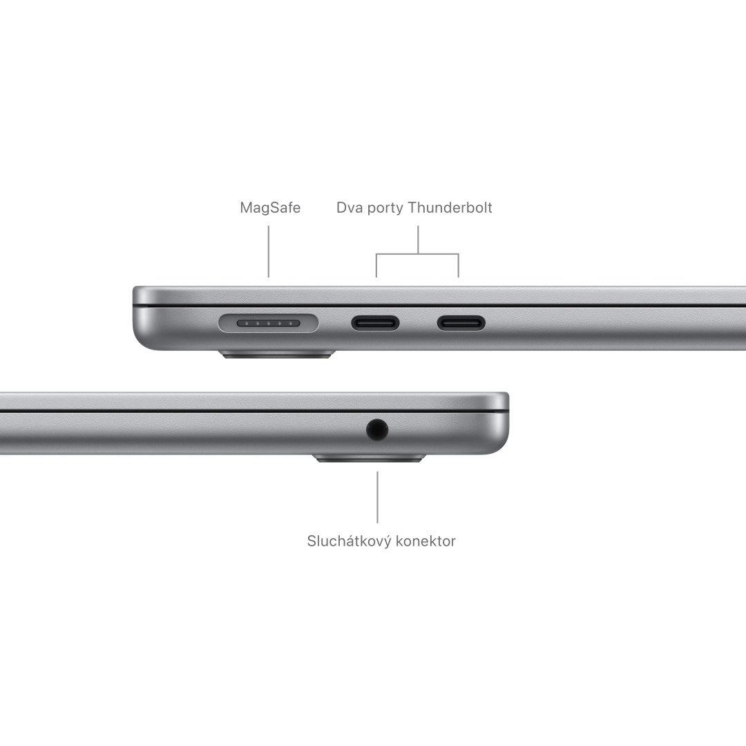 Apple MacBook Air 13'',M3 8-jadrový CPU/8-jadrový GPU,256 GB,8 GB,Vesmírne sivá (mrxn3cz/a)