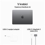 Apple MacBook Air 13'',M3 8-jadrový CPU/8-jadrový GPU,256 GB,8 GB,Vesmírne sivá (mrxn3cz/a)