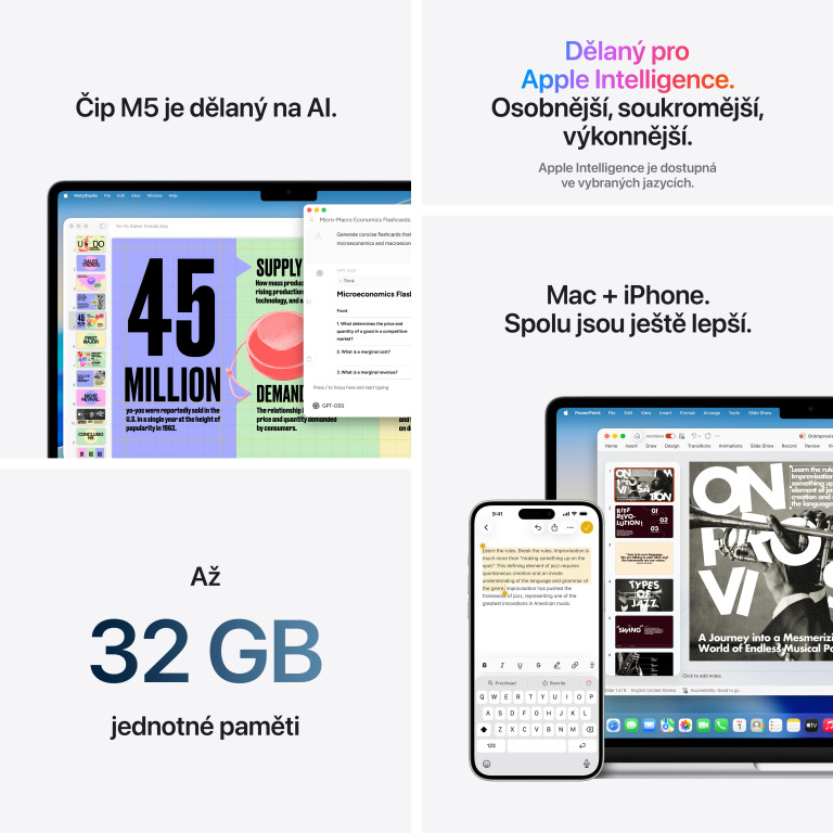 Apple MacBook Air 13" M5 16 GB, 1 TB SSD, modrý