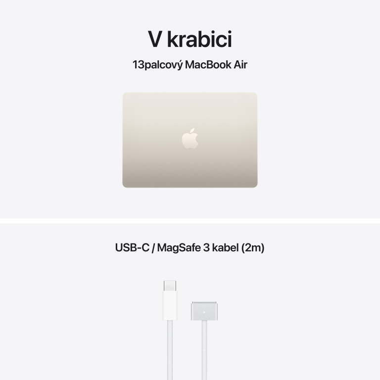 Apple MacBook Air 13" M5 24 GB, 1 TB SSD, hviezdne biely