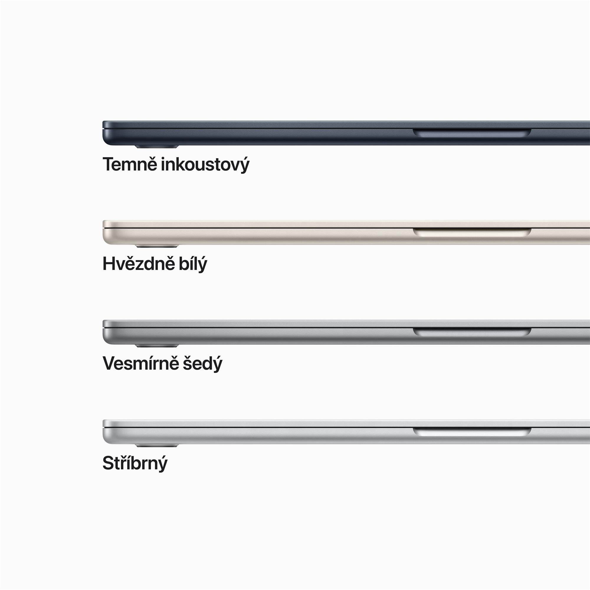 Apple MacBook Air 15",M2 8-core CPU/10-core GPU,8GB,512GB,Midnight,CZ (MQKX3CZ/A)
