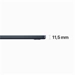 Apple MacBook Air 15",M2 8-jadrový CPU/10-jadrový GPU,8 GB,256 GB,Polnoc,CZ (MQKW3CZ/A)