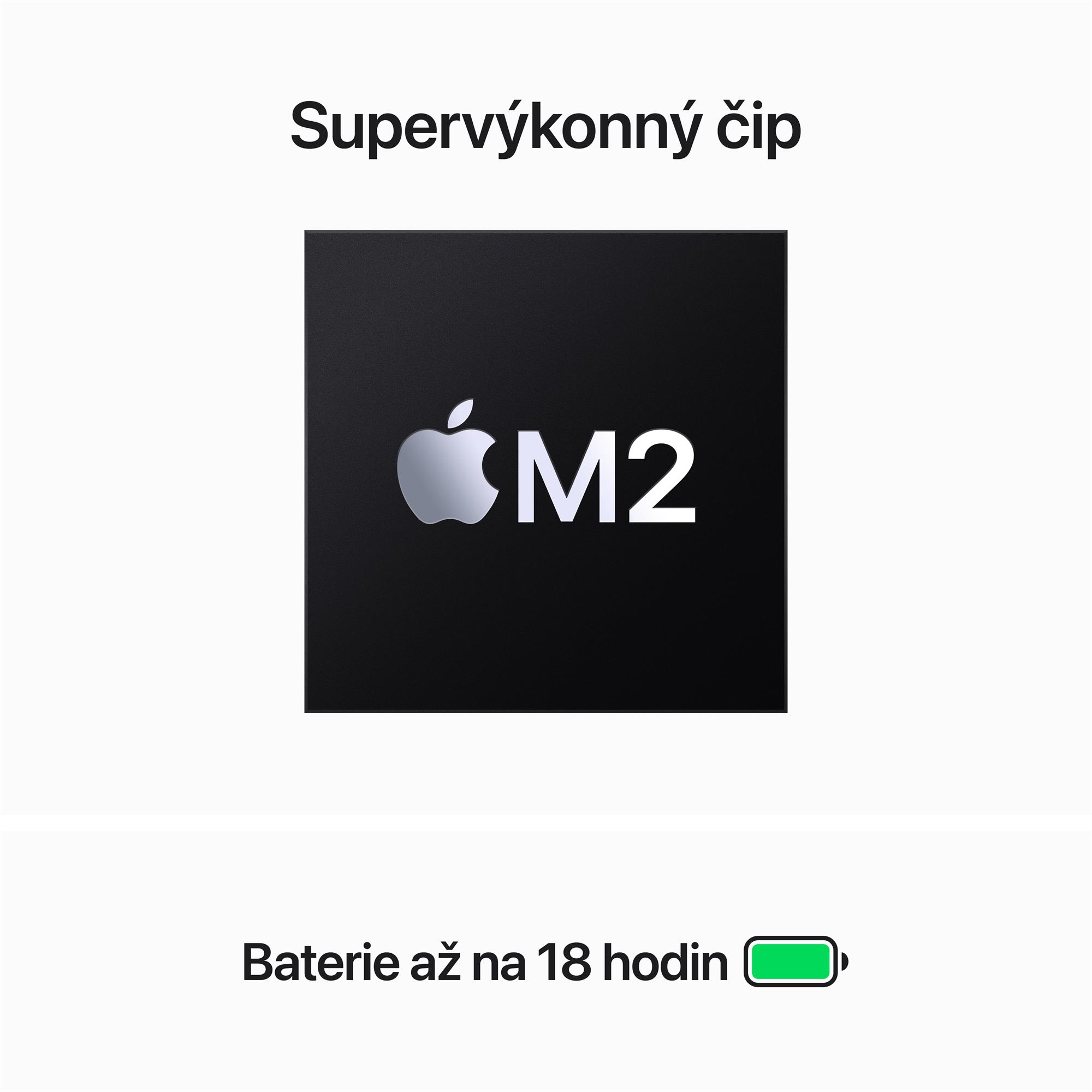 Apple MacBook Air 15",M2 8-jadrový CPU/10-jadrový GPU,8 GB,256 GB,Vesmírne sivá,CZ (MQKP3CZ/A)