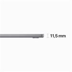 Apple MacBook Air 15",M2 8-jadrový CPU/10-jadrový GPU,8 GB,256 GB,Vesmírne sivá,CZ (MQKP3CZ/A)